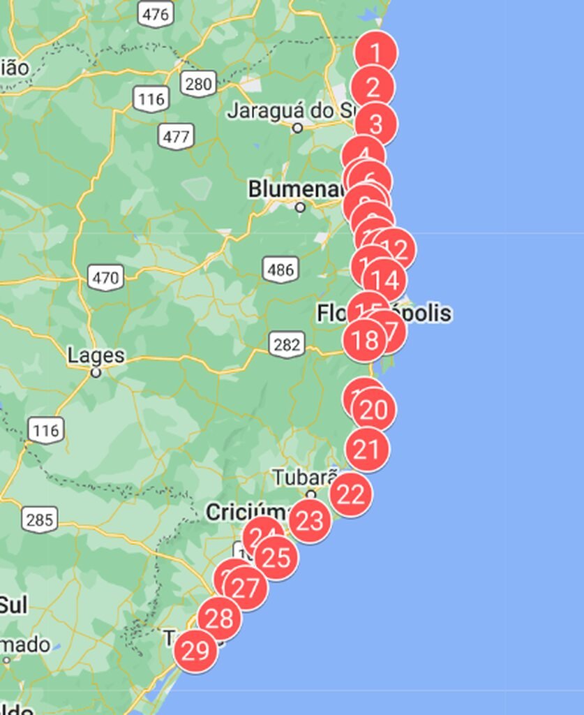 guia praias sc