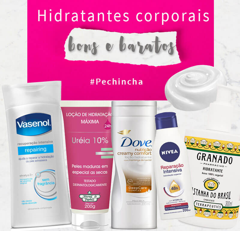 melhores hidratantes corporais bons e baratos