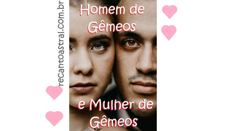 Homem de Gêmeos no amor: Conexão mental, liberdade e paixão
