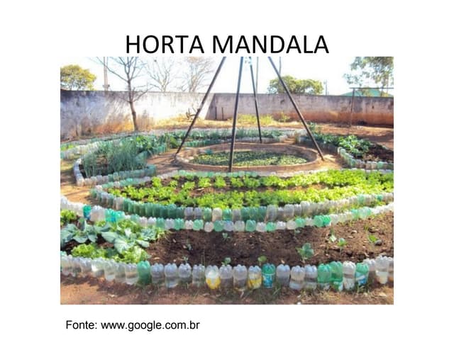 horta mandala design e funcionalidade