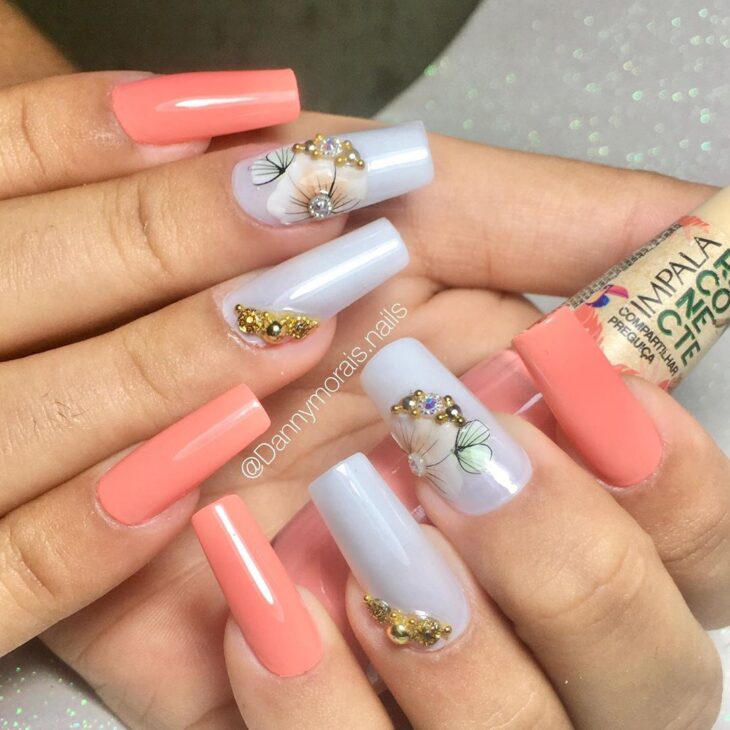 ideias de unhas postiças decoradas para festas