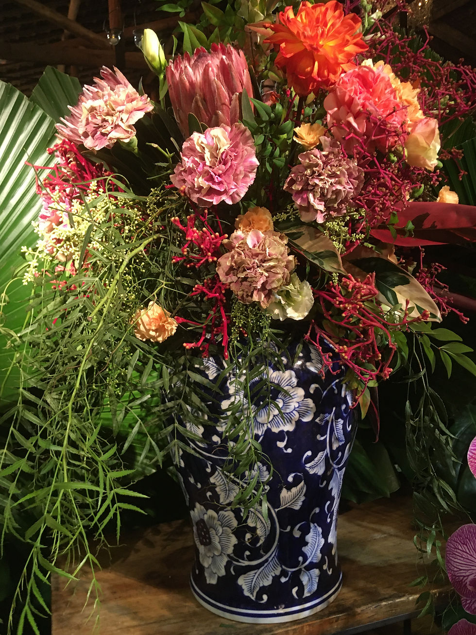 ideias arranjos de flores para sala