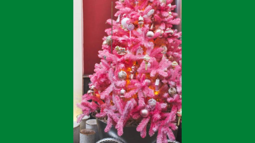 arvore natal rosa vs dourada qual escolher