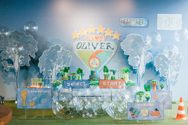 decoração azul e prata ou azul e dourado qual escolher