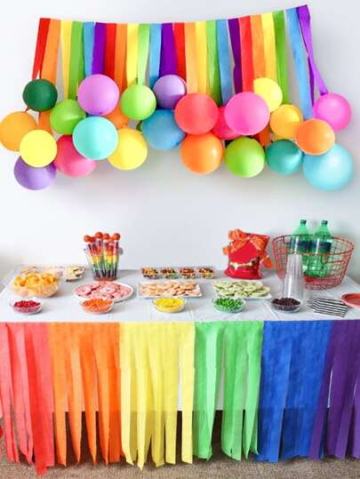 papel crepom vs papel seda decoração festa