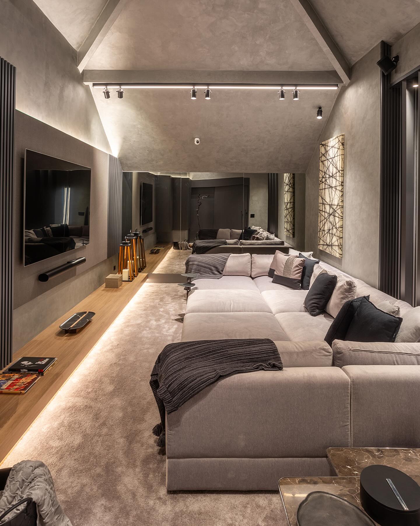 ideias criativas decoração cinema casa