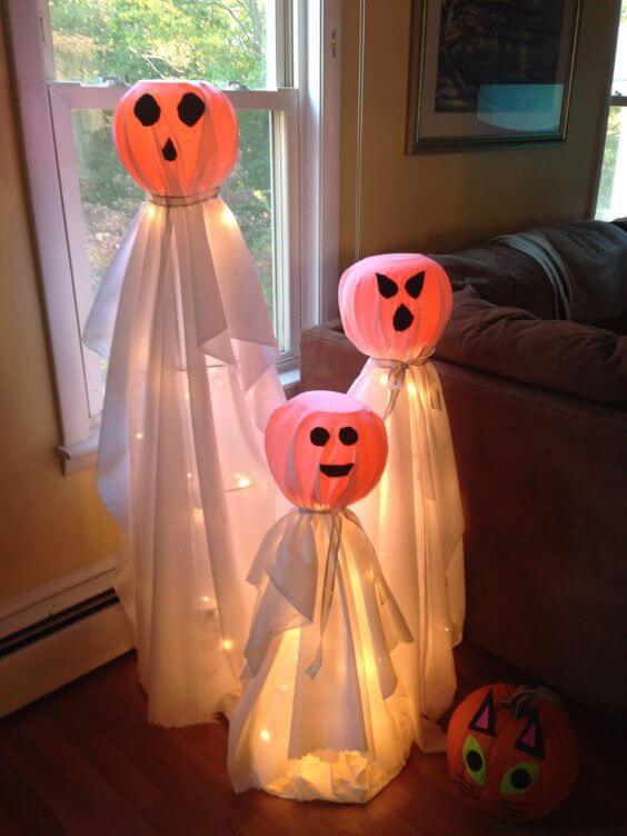 como fazer fantasma flutuante com gaze