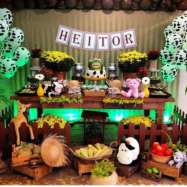 ideias criativas decoração fazendinha menino