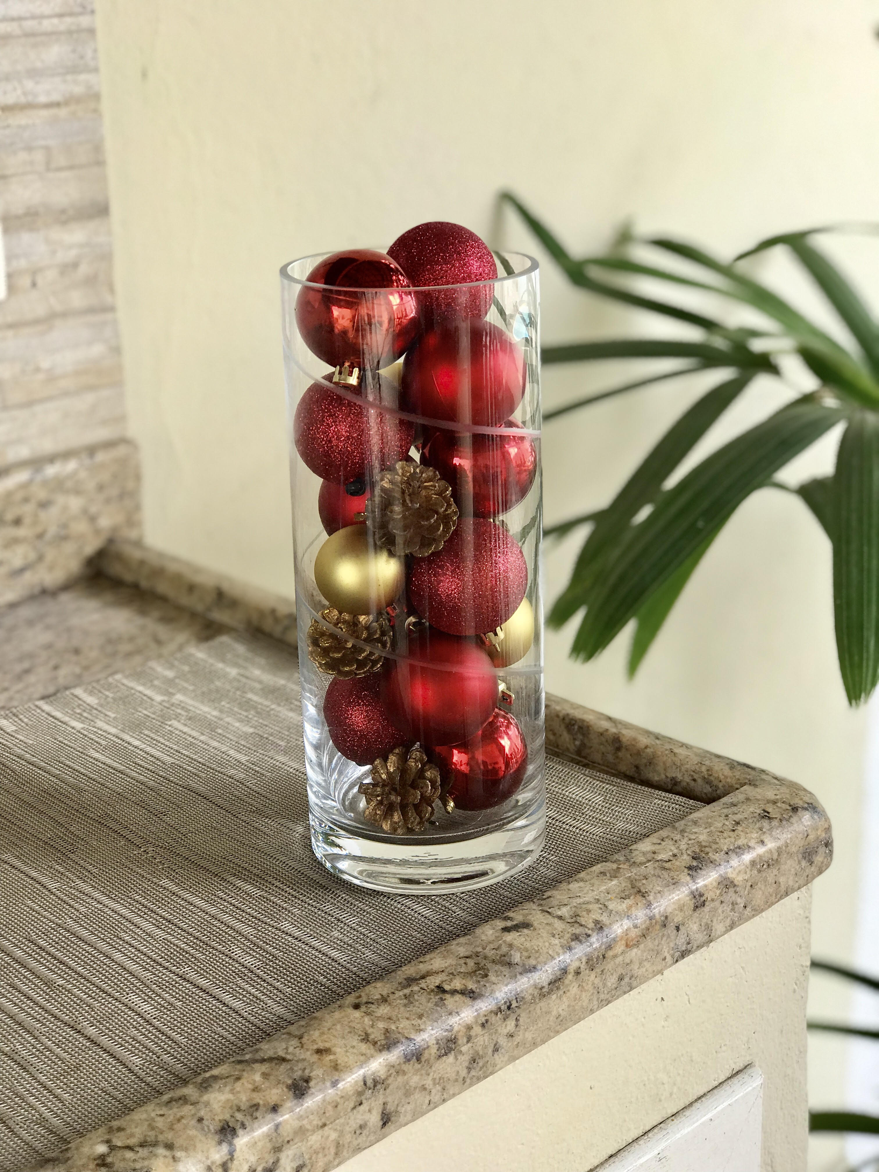 decoração natal vidro bolas barata como fazer