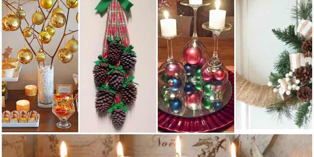 ideias criativas decoração natal vidro bolas