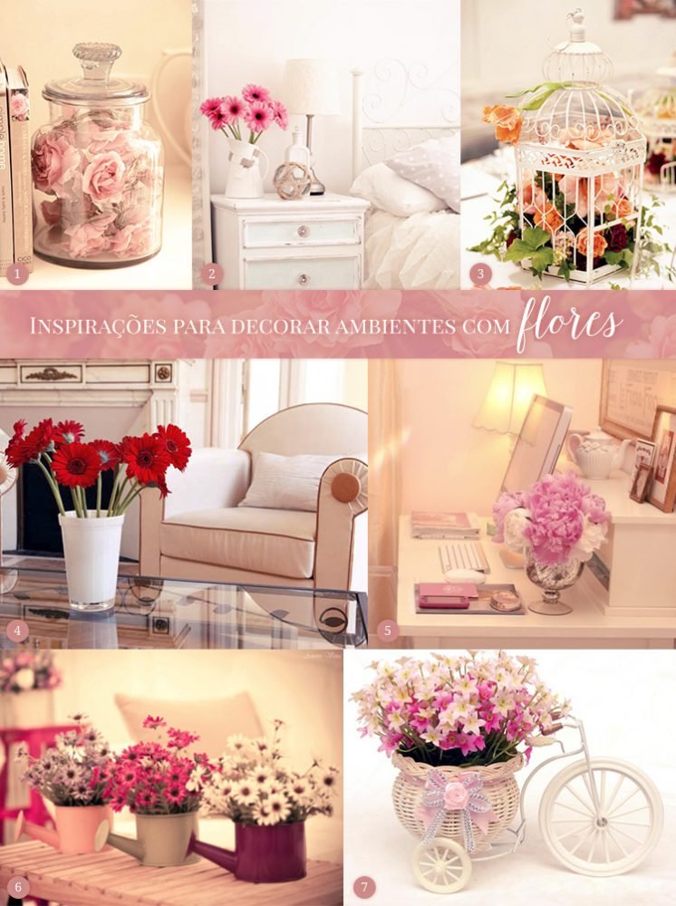 ideias criativas decoração rosas ambientes