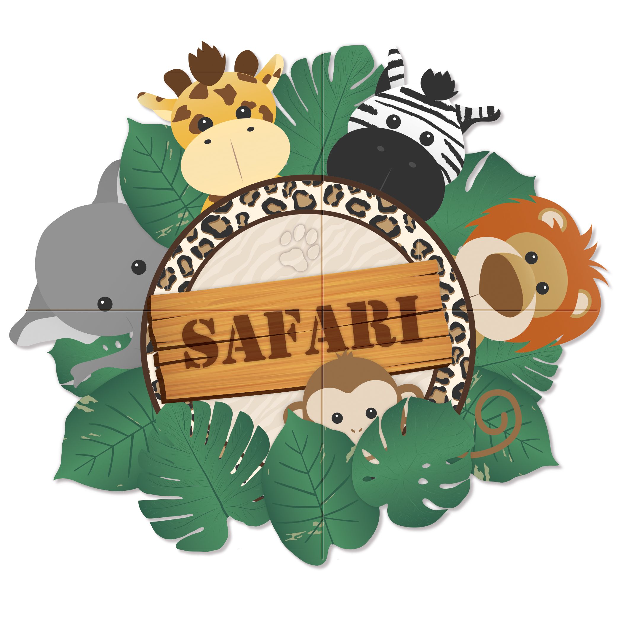 ideias criativas decoração festa safari infantil simples