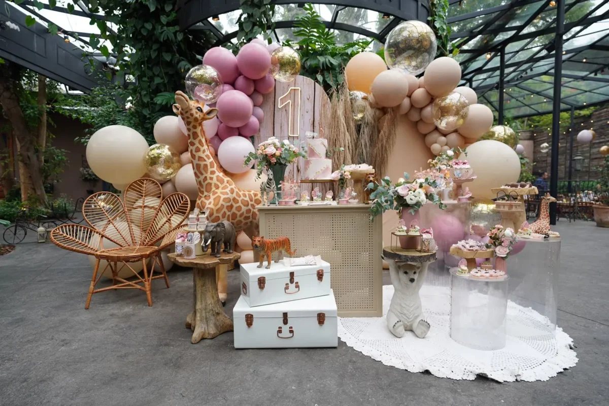 decoração festa safari chic ou safari boho qual escolher