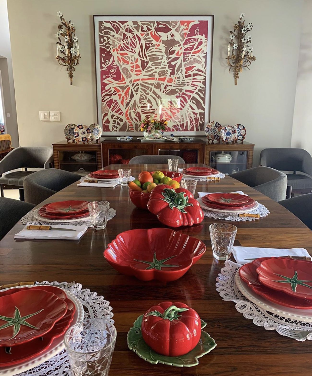 decoração festa tomate cereja ou comum qual melhor