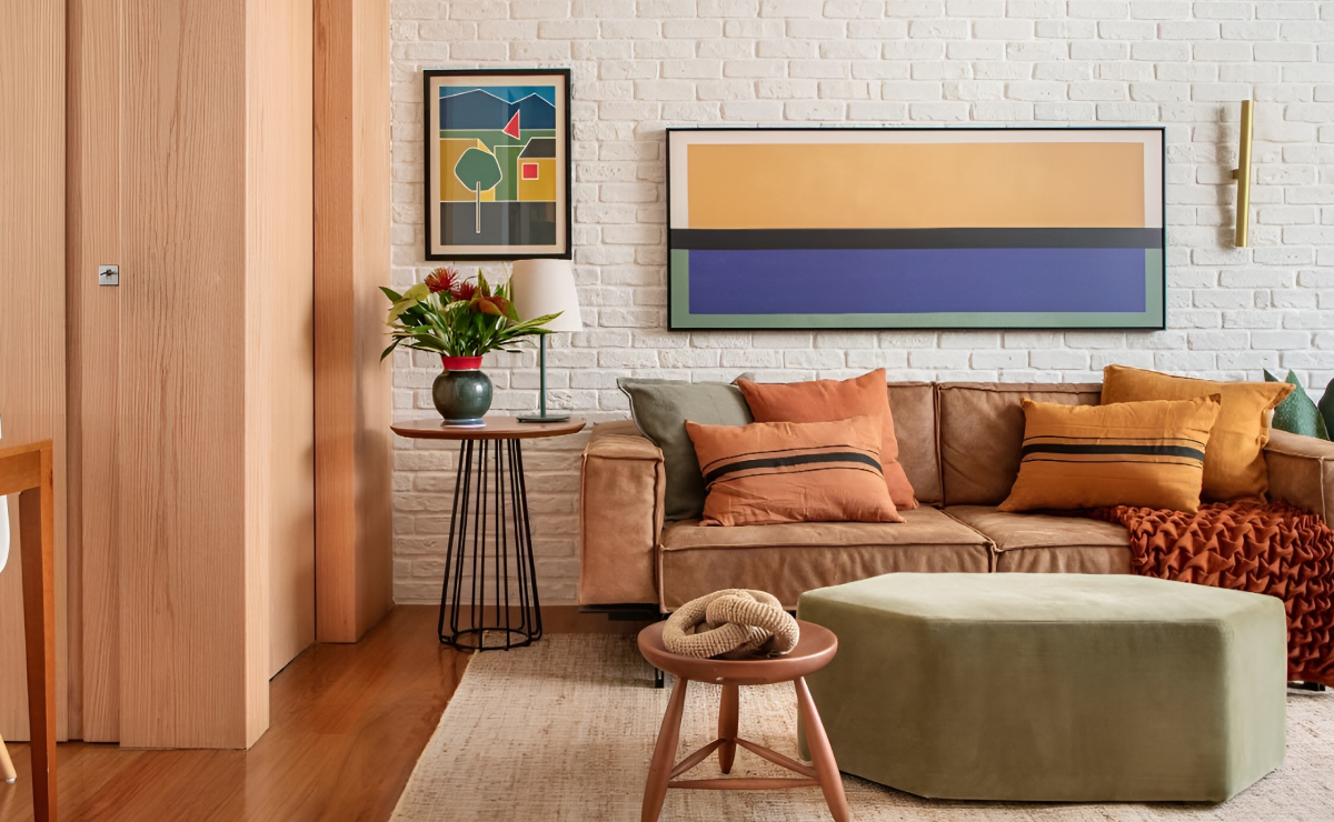 papel de parede ou pintura setorizada