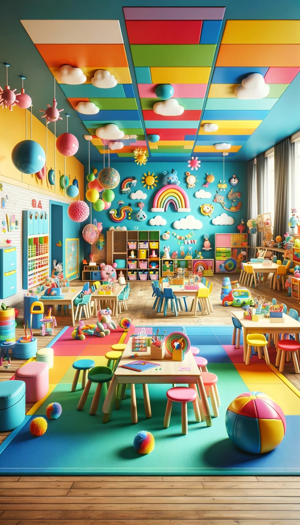 decoração de sala de aula infantil vs decoração de festa infantil