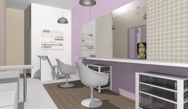 ideias de decoração de salão de beleza pequeno
