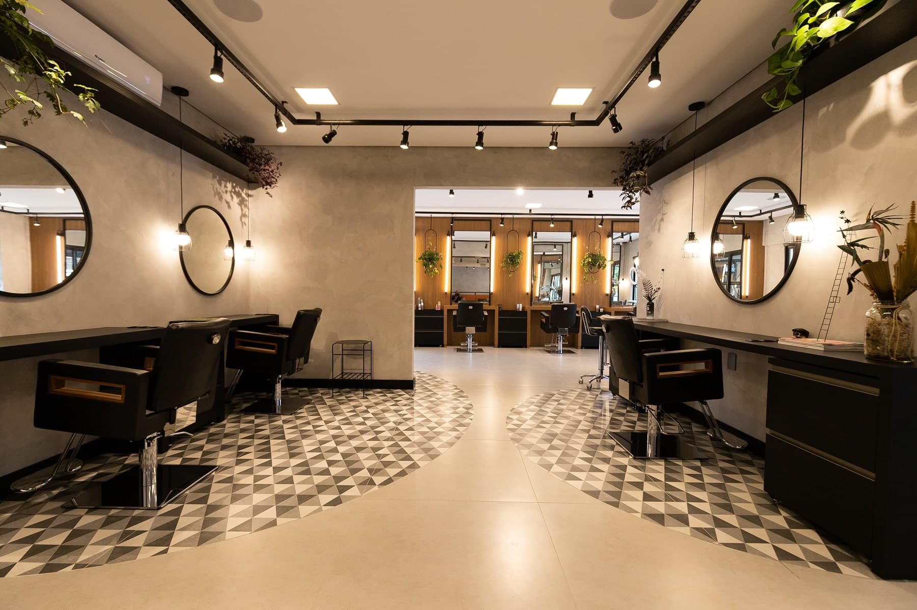 decoração de salão de beleza vs clínica de estética