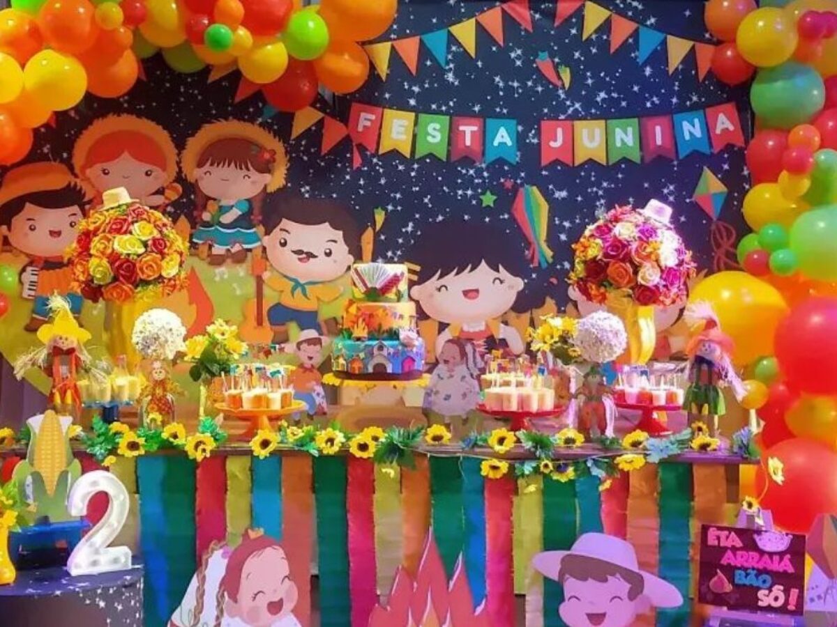 decoração junina moderna