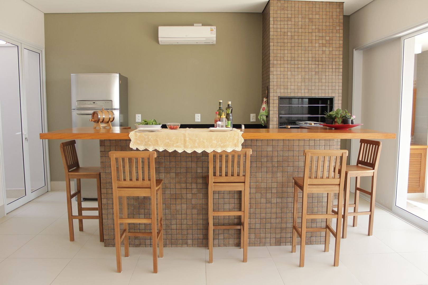 ideias de decoração para area de churrasqueira