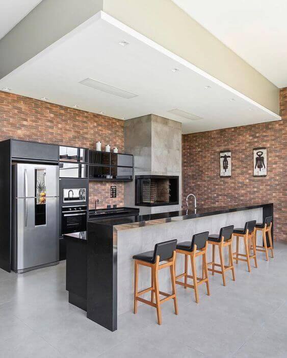 área de churrasqueira rústica vs moderna