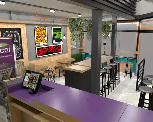 ideias de decoração para loja de açaí