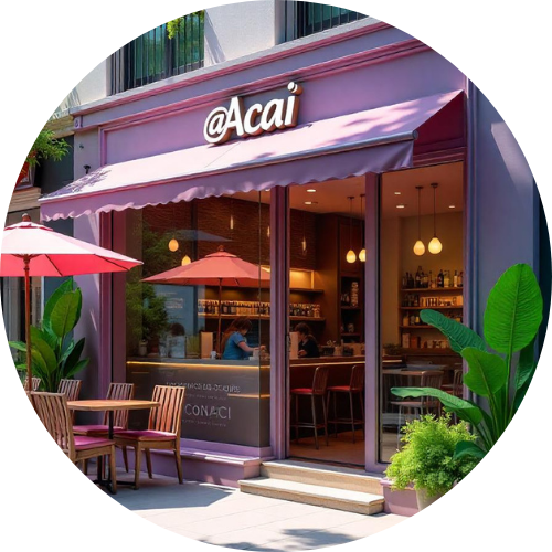 ideias de decoração para loja de açaí instagramável