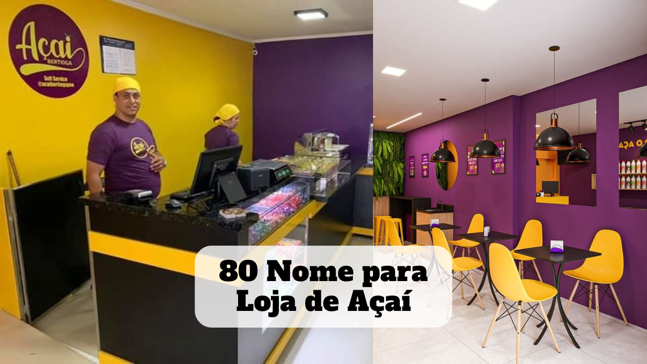 como usar neon na decoração de loja de açaí