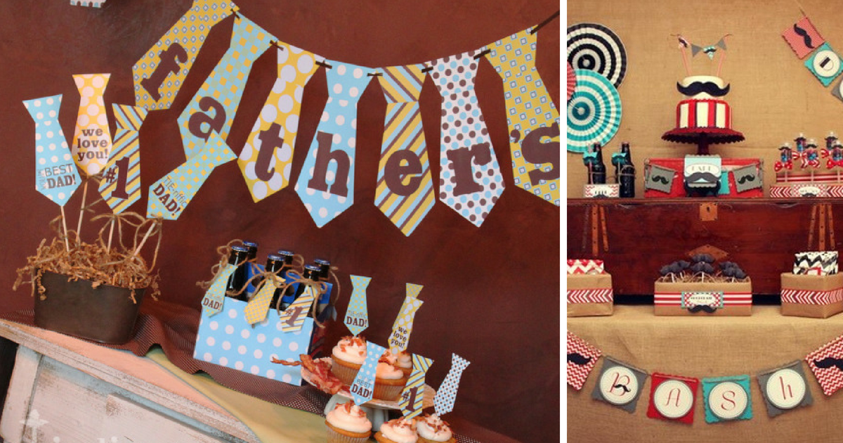 decoração dia dos pais vs decoração aniversário