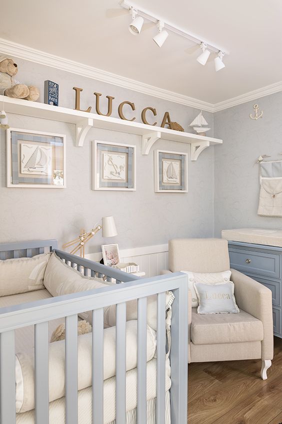 ideias de decoração para quarto de bebe masculino