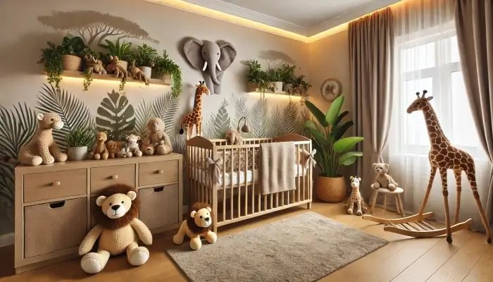 custo decoração quarto bebe safari simples