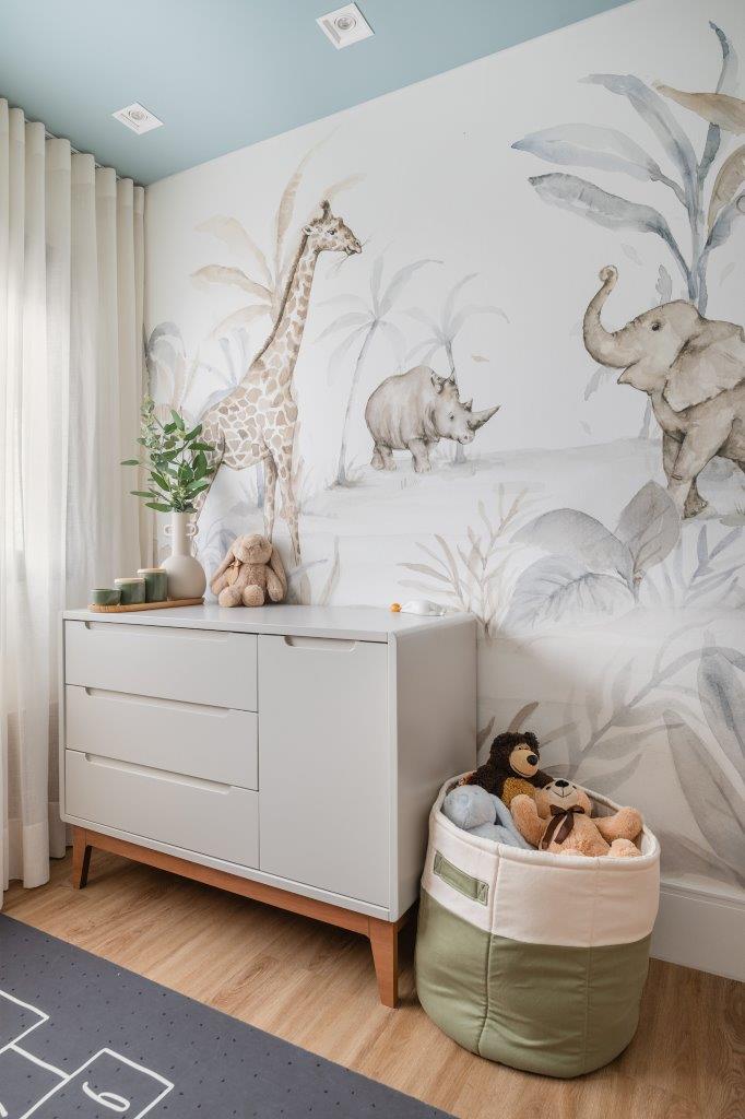 custo decoração quarto bebe safari simples