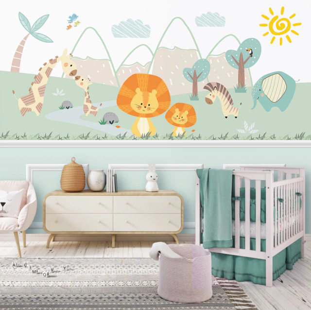 ideias de decoração quarto bebe masculino safari
