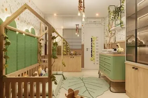 custo decoração quarto bebe safari simples