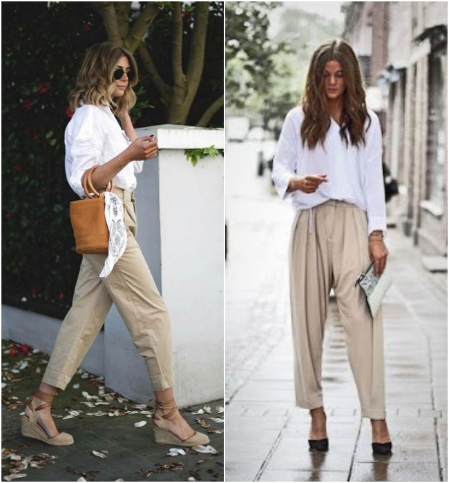 calça bege alfaiataria ou wide leg qual escolher