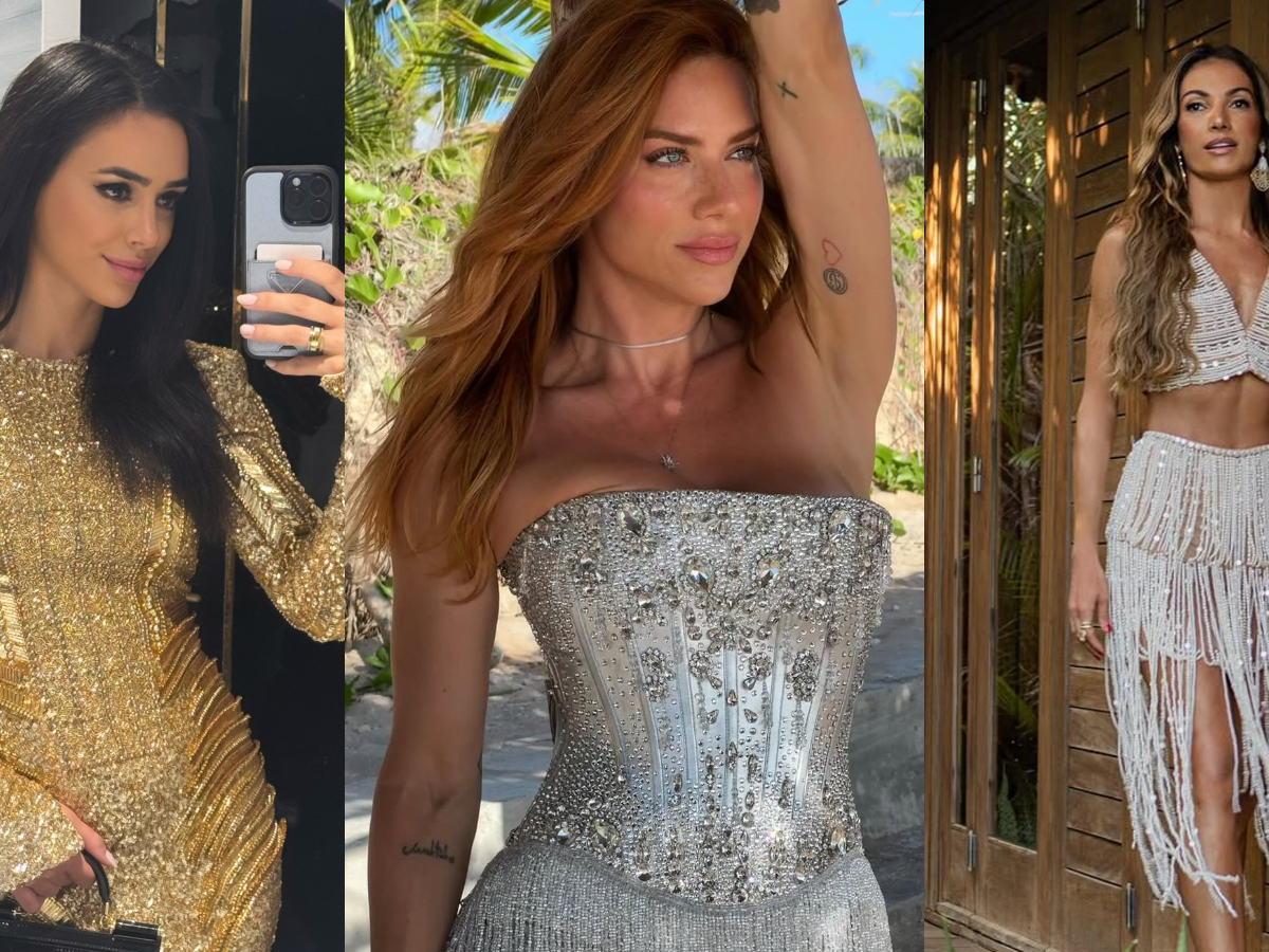 ideias de looks dourados para reveillon 2026