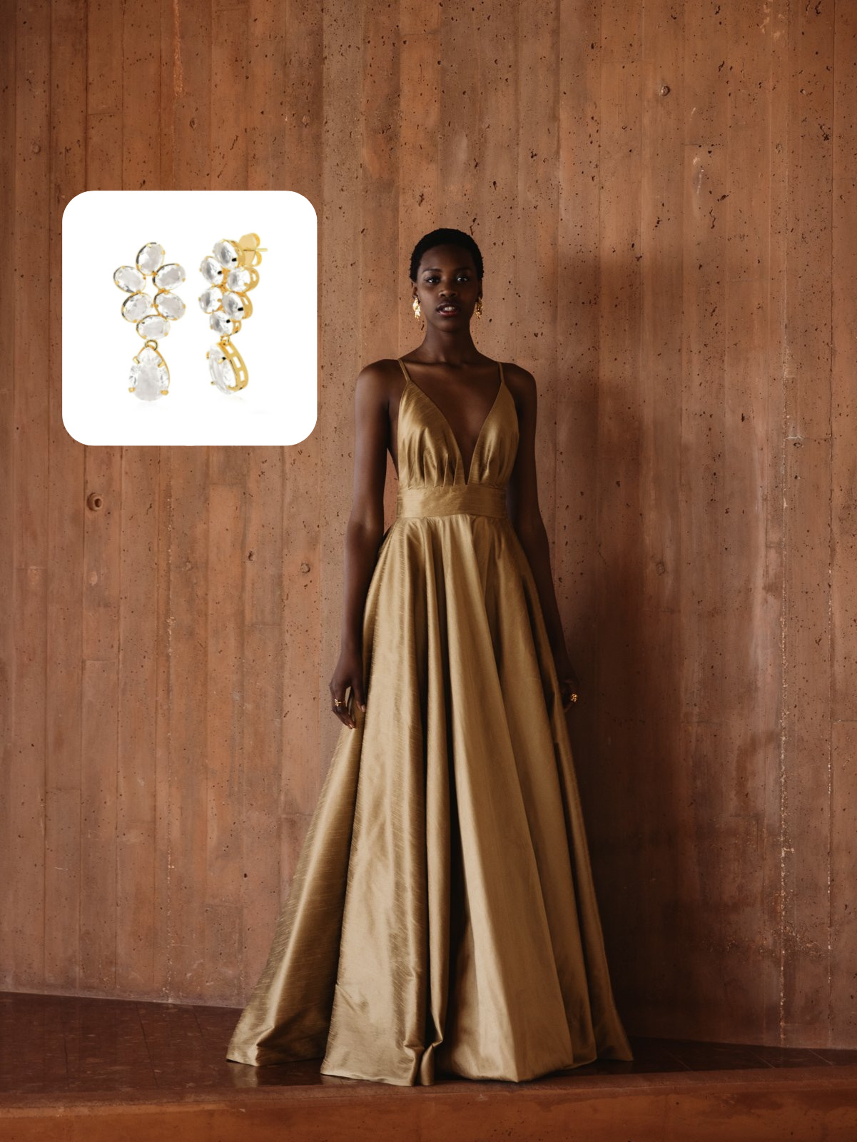 ideias de looks dourados para reveillon 2026