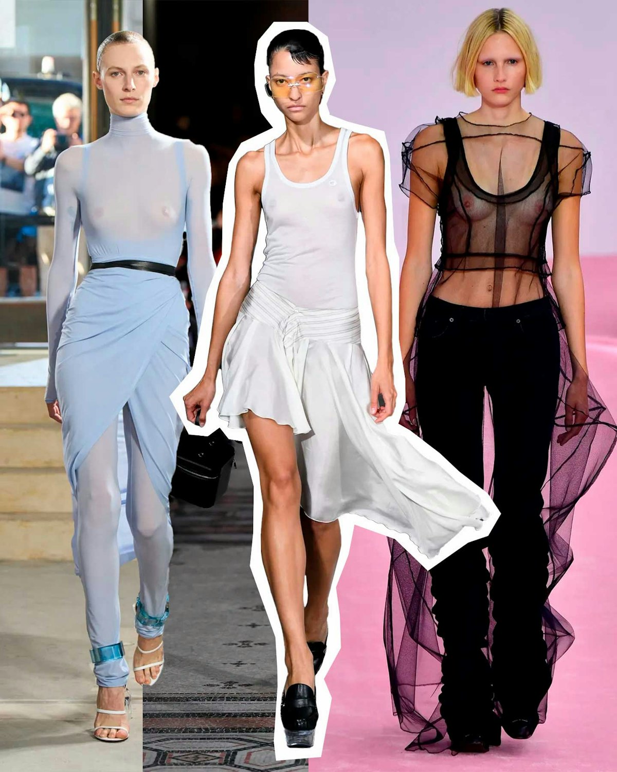 ideias de looks transparentes para arrasar