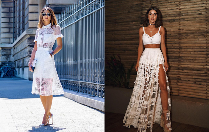 ideias de looks transparentes para festas e dia a dia