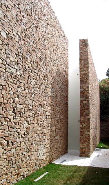 muro de concreto decorado