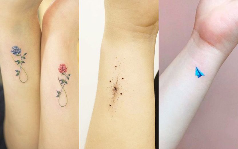 melhores ideias tatuagem delicada pulso feminino