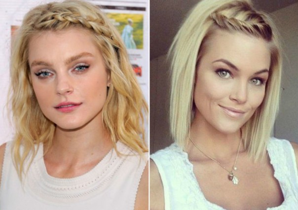 melhores tranças cabelo curto liso para festa