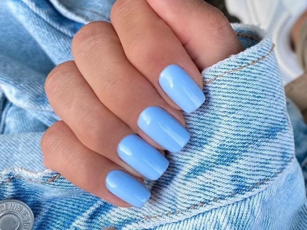 ideias de unhas azuis para inspiração