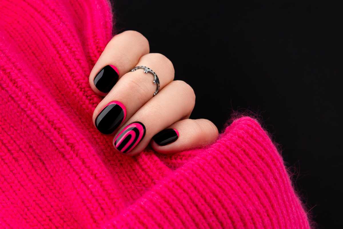 ideias de unhas pretas