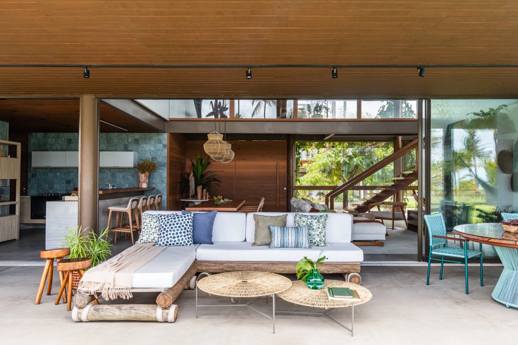 ideias decoração casa de praia pequena barata com materiais reciclados