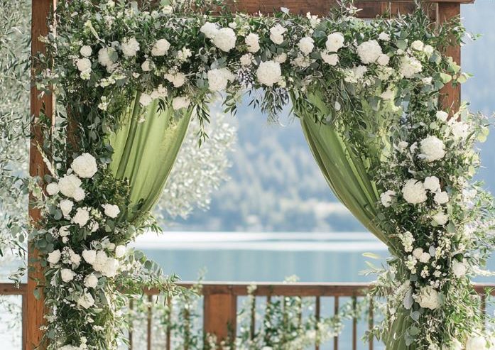 como fazer centro de mesa casamento verde oliva DIY