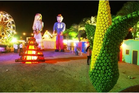 elementos decorativos festa junina vitrine