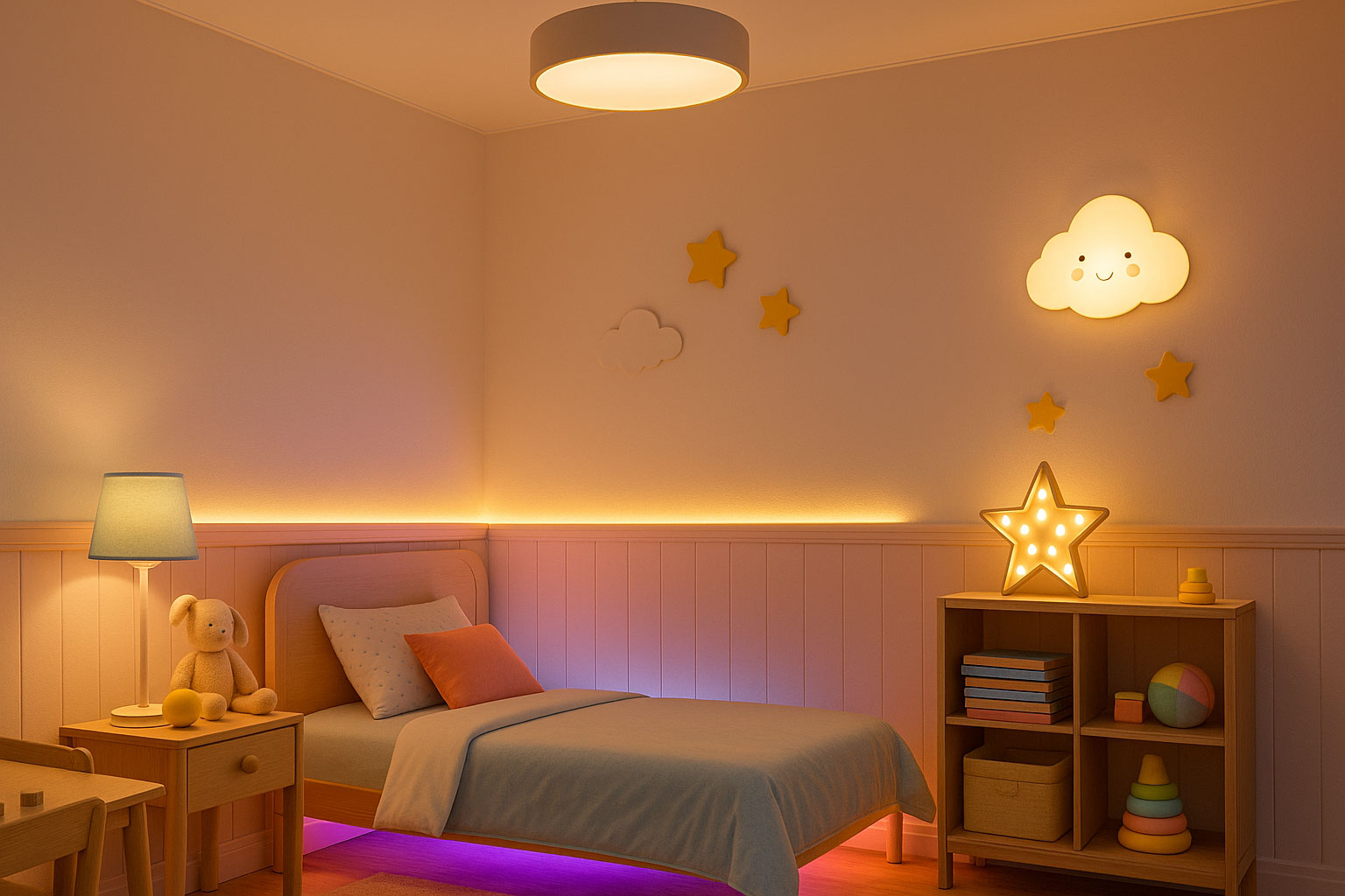 como fazer nuvem 3d teto quarto infantil