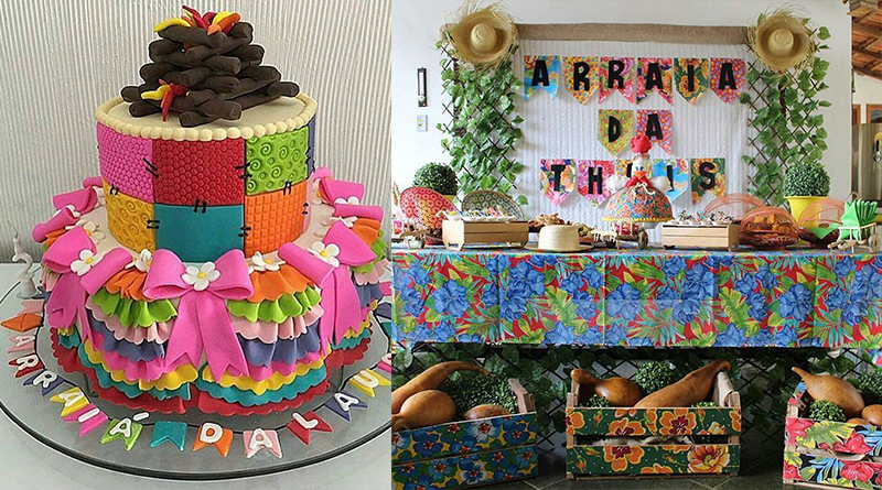 decoração festa junina simples e barata
