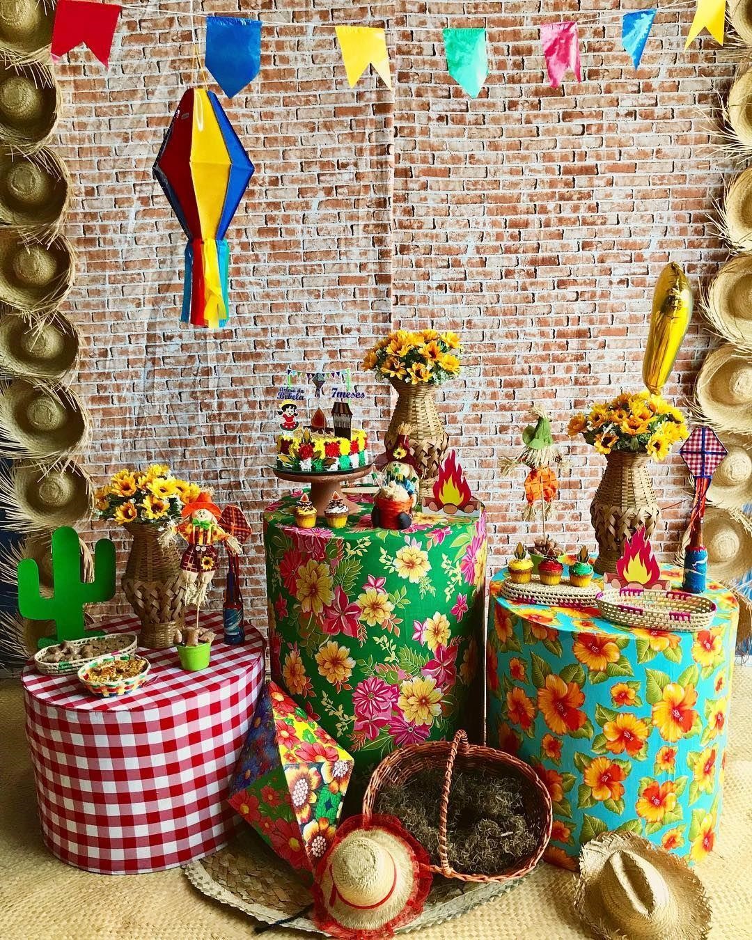 decoração festa junina em casa